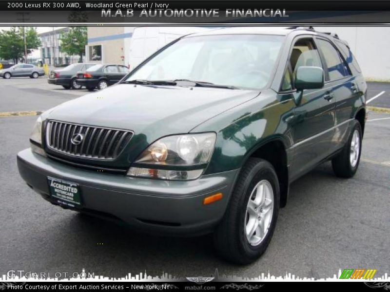 Woodland Green Pearl / Ivory 2000 Lexus RX 300 AWD