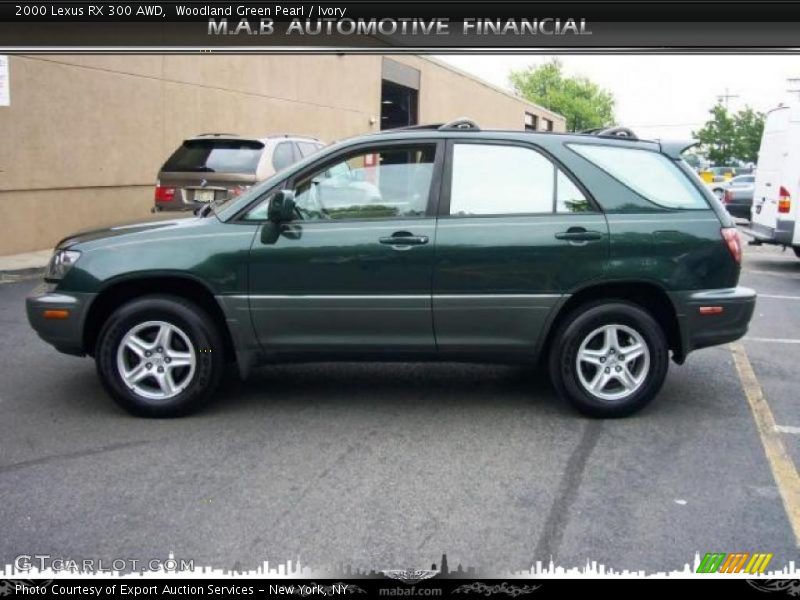 Woodland Green Pearl / Ivory 2000 Lexus RX 300 AWD