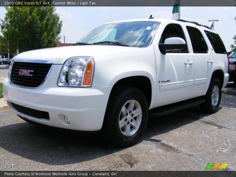 Summit White / Light Tan 2009 GMC Yukon SLT 4x4