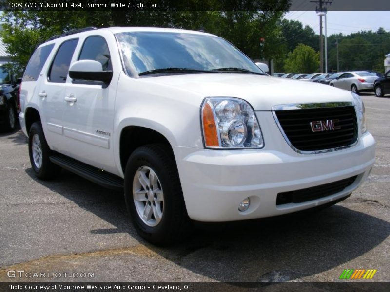 Summit White / Light Tan 2009 GMC Yukon SLT 4x4