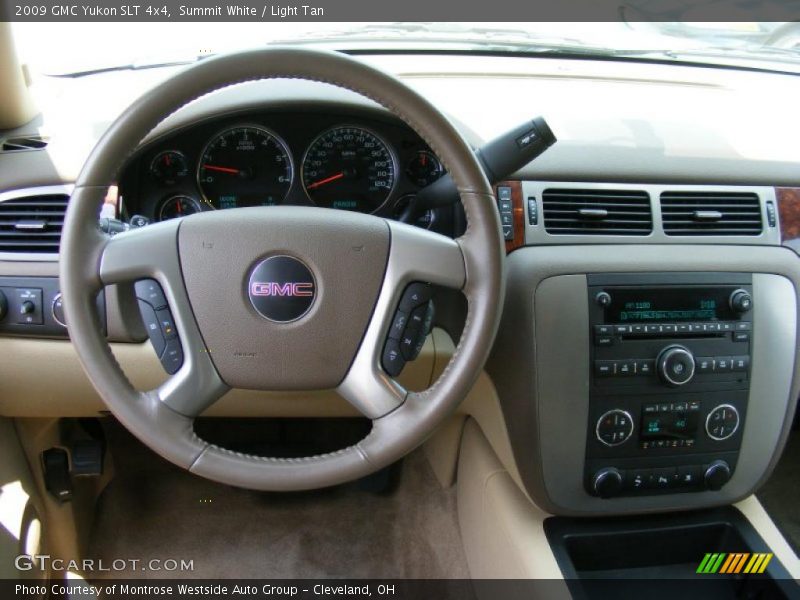 Summit White / Light Tan 2009 GMC Yukon SLT 4x4