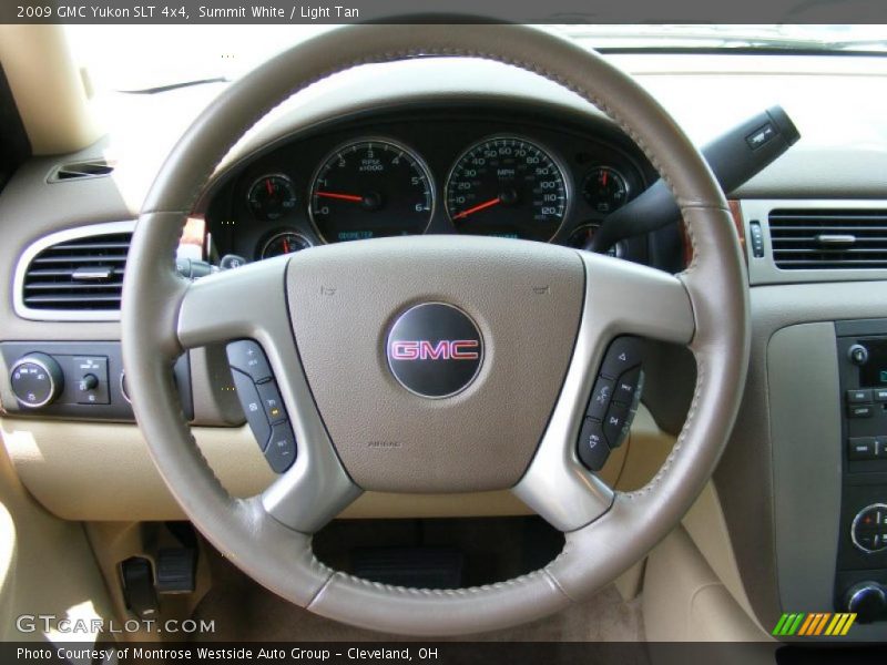 Summit White / Light Tan 2009 GMC Yukon SLT 4x4