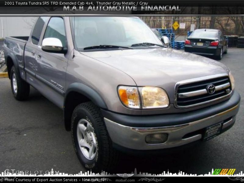 Thunder Gray Metallic / Gray 2001 Toyota Tundra SR5 TRD Extended Cab 4x4