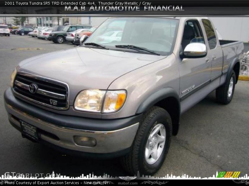 Thunder Gray Metallic / Gray 2001 Toyota Tundra SR5 TRD Extended Cab 4x4