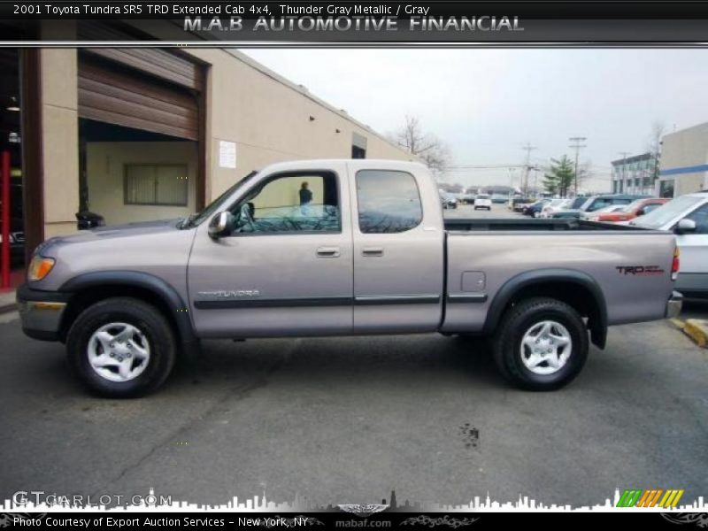 Thunder Gray Metallic / Gray 2001 Toyota Tundra SR5 TRD Extended Cab 4x4