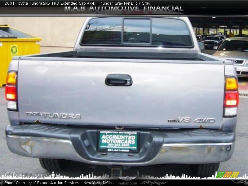 Thunder Gray Metallic / Gray 2001 Toyota Tundra SR5 TRD Extended Cab 4x4