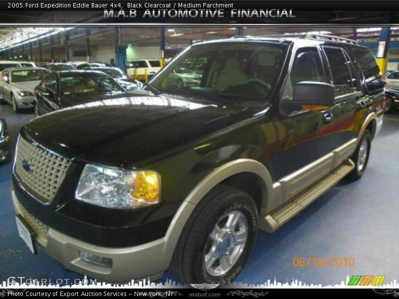 Black Clearcoat / Medium Parchment 2005 Ford Expedition Eddie Bauer 4x4