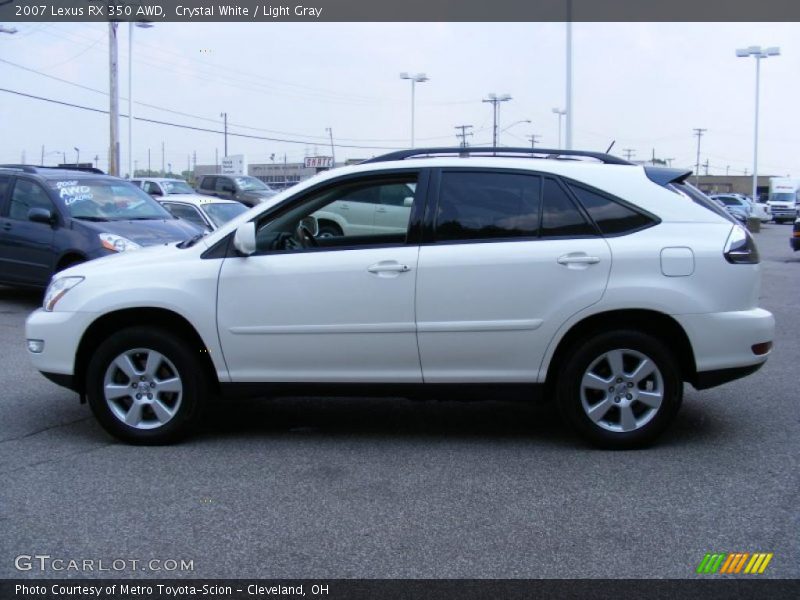 Crystal White / Light Gray 2007 Lexus RX 350 AWD