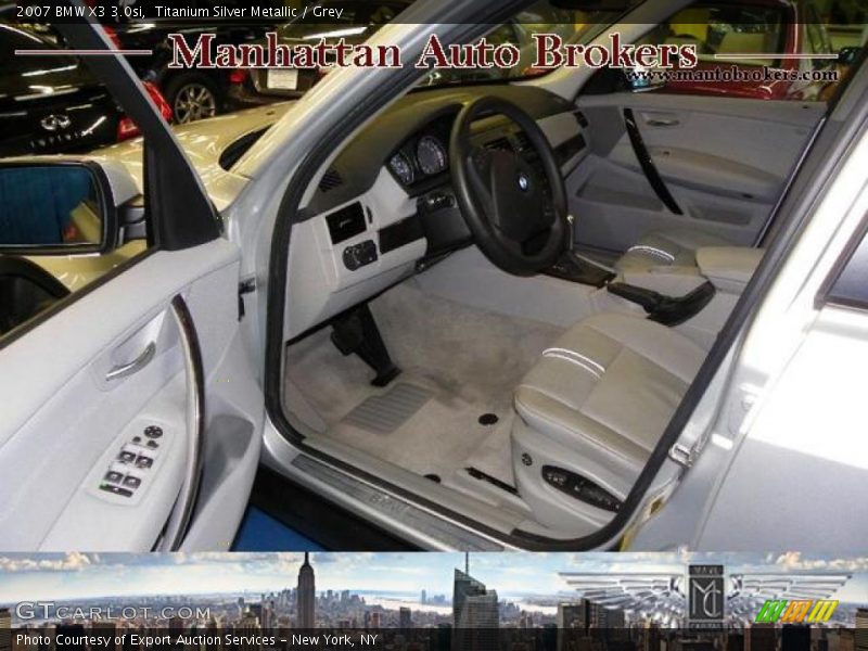 Titanium Silver Metallic / Grey 2007 BMW X3 3.0si