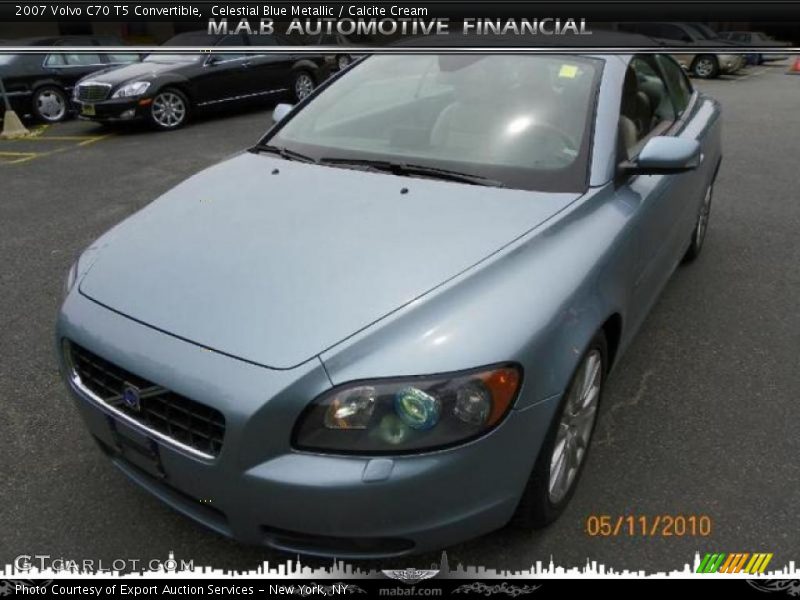 Celestial Blue Metallic / Calcite Cream 2007 Volvo C70 T5 Convertible
