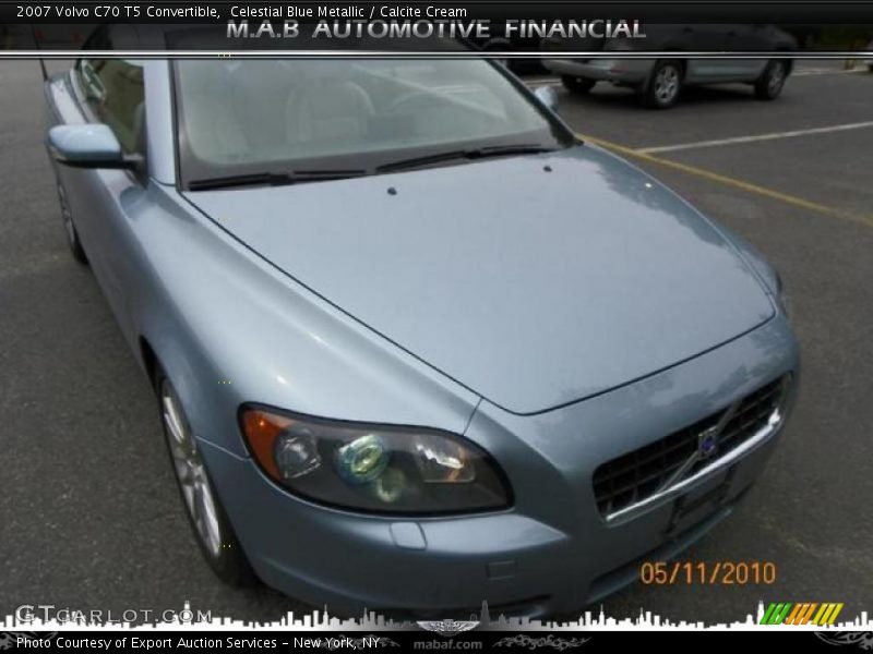 Celestial Blue Metallic / Calcite Cream 2007 Volvo C70 T5 Convertible