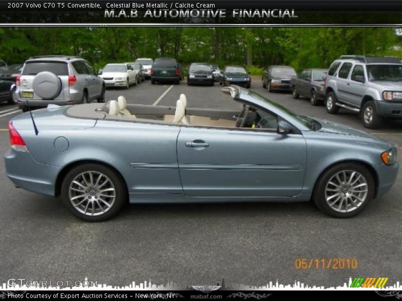 Celestial Blue Metallic / Calcite Cream 2007 Volvo C70 T5 Convertible