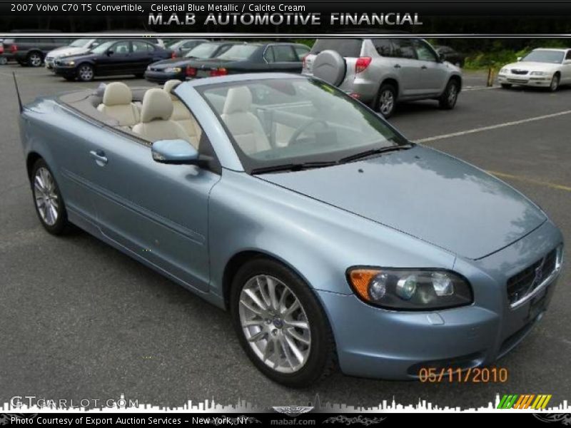 Celestial Blue Metallic / Calcite Cream 2007 Volvo C70 T5 Convertible