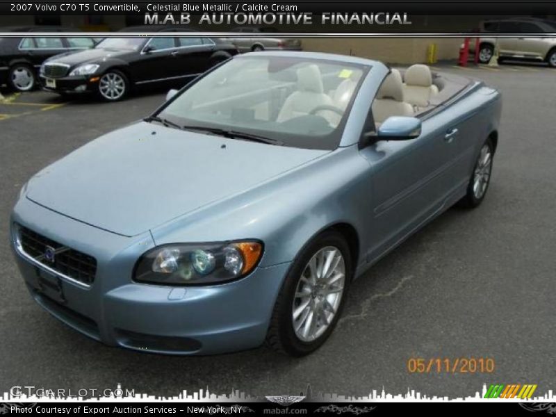Celestial Blue Metallic / Calcite Cream 2007 Volvo C70 T5 Convertible
