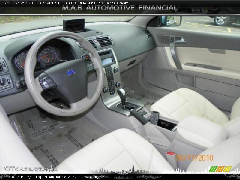 Celestial Blue Metallic / Calcite Cream 2007 Volvo C70 T5 Convertible