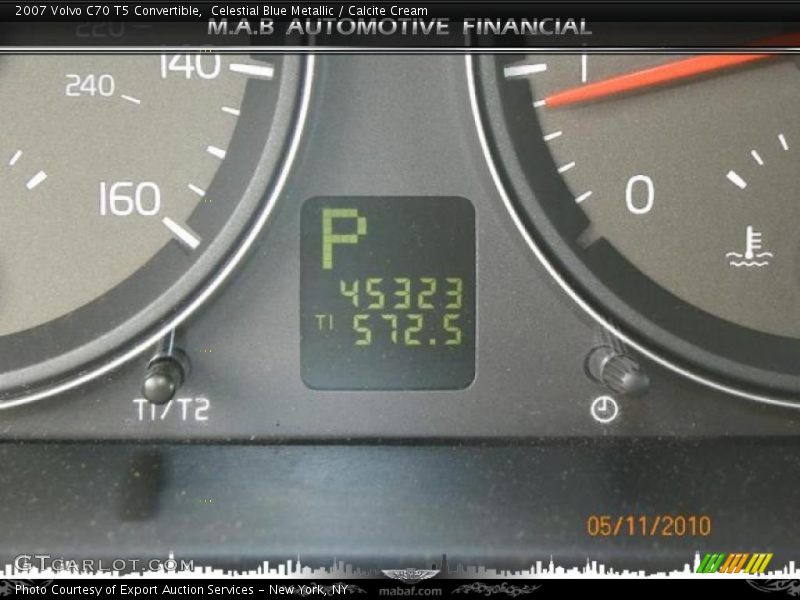 Celestial Blue Metallic / Calcite Cream 2007 Volvo C70 T5 Convertible