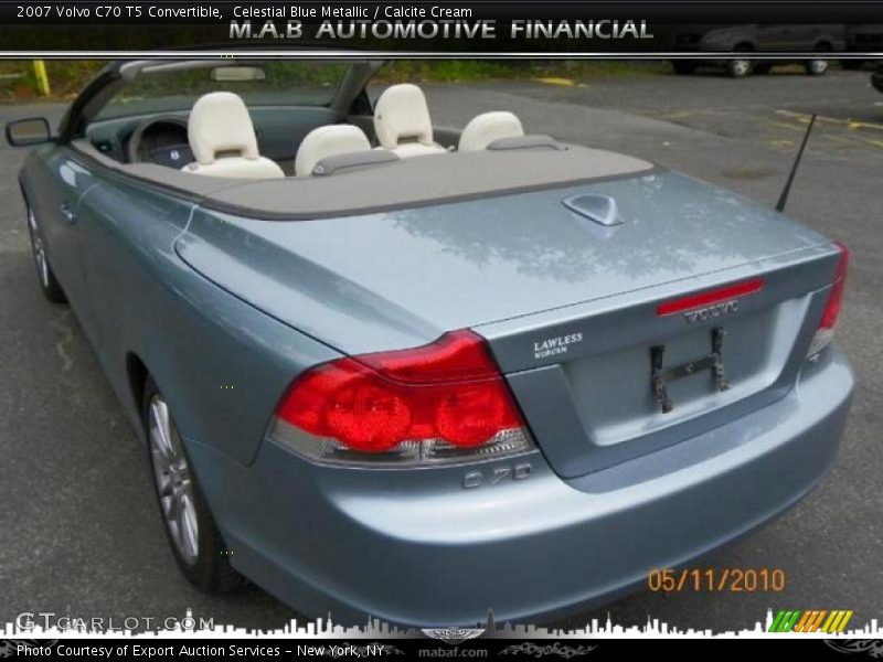 Celestial Blue Metallic / Calcite Cream 2007 Volvo C70 T5 Convertible
