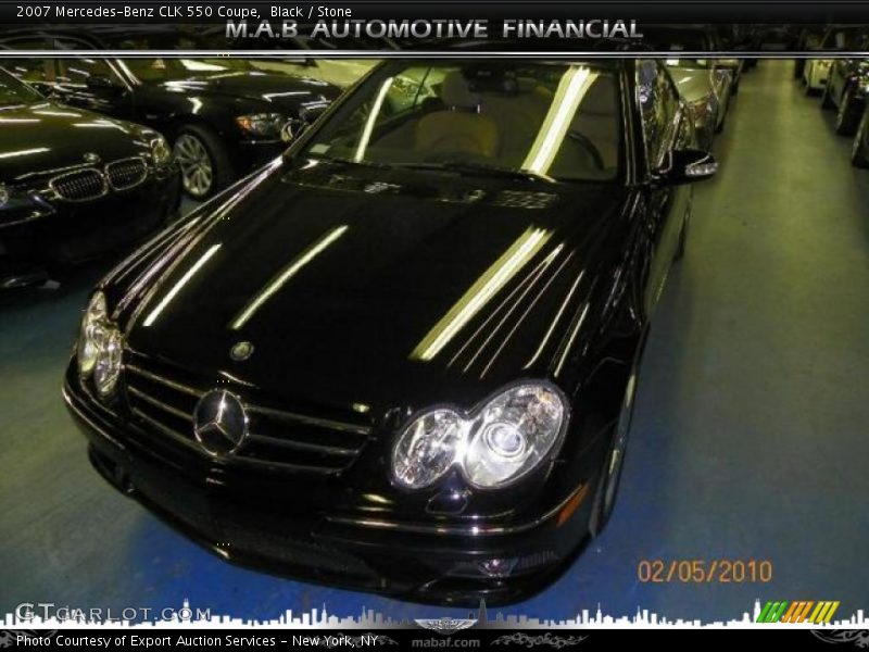 Black / Stone 2007 Mercedes-Benz CLK 550 Coupe