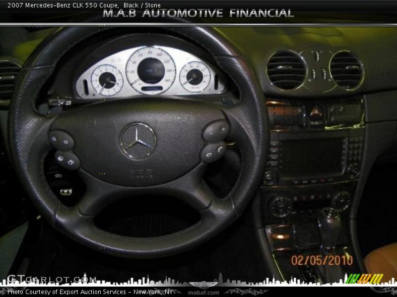 Black / Stone 2007 Mercedes-Benz CLK 550 Coupe