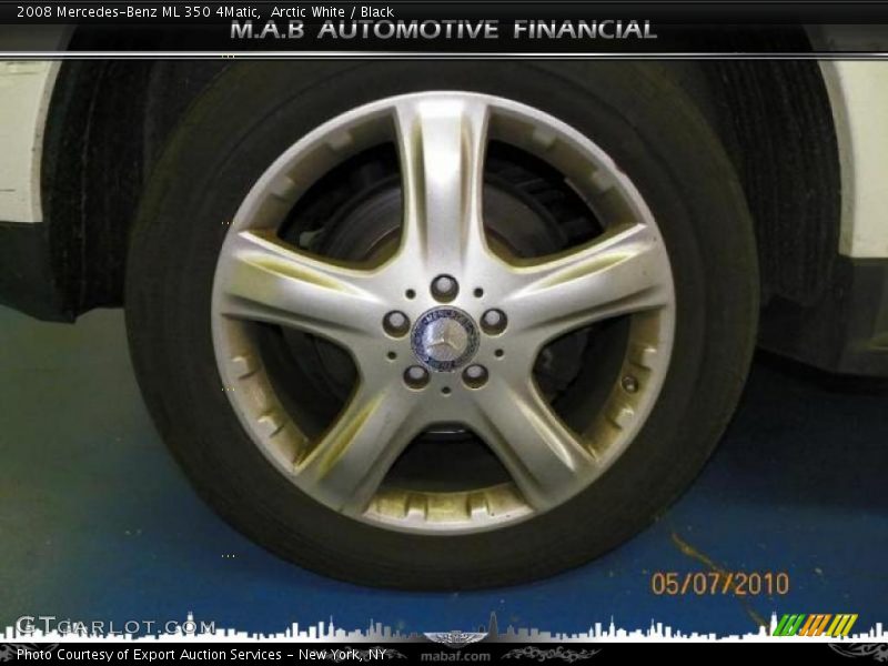 Arctic White / Black 2008 Mercedes-Benz ML 350 4Matic