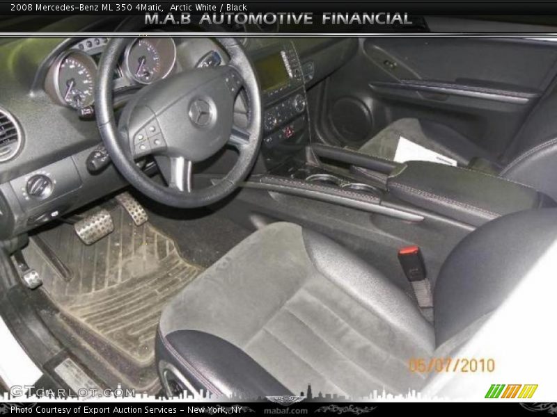 Arctic White / Black 2008 Mercedes-Benz ML 350 4Matic