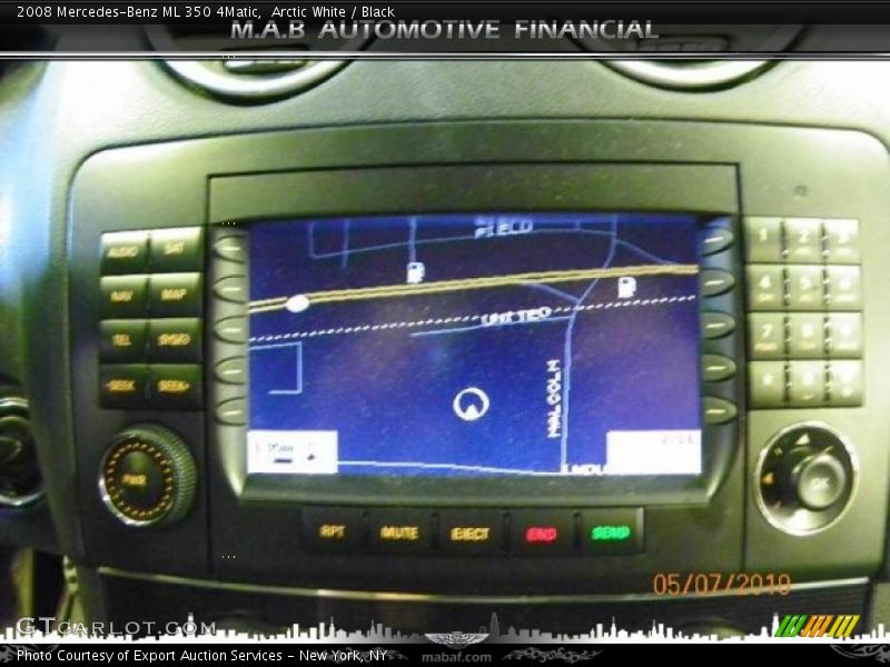 Arctic White / Black 2008 Mercedes-Benz ML 350 4Matic