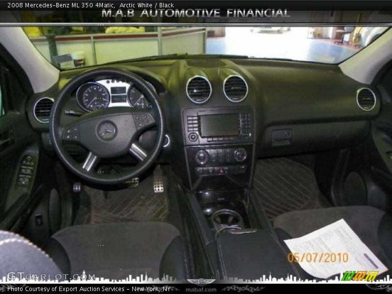 Arctic White / Black 2008 Mercedes-Benz ML 350 4Matic