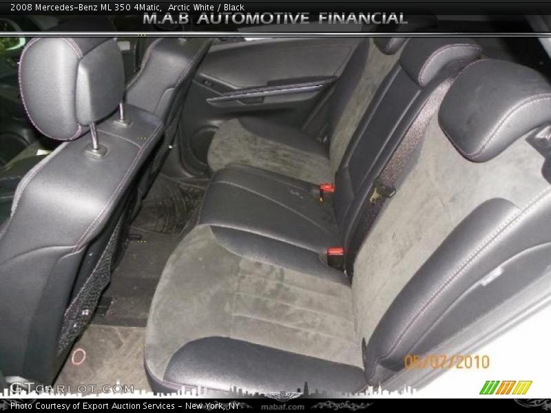 Arctic White / Black 2008 Mercedes-Benz ML 350 4Matic