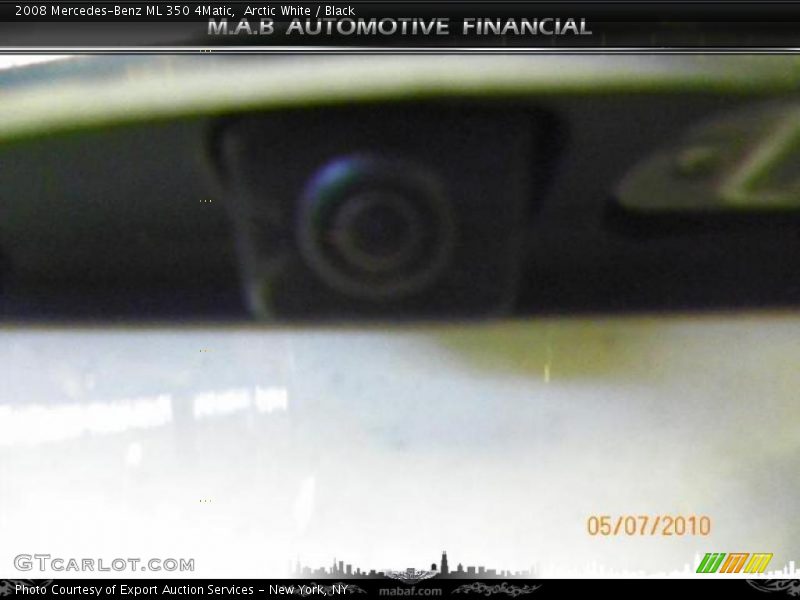 Arctic White / Black 2008 Mercedes-Benz ML 350 4Matic