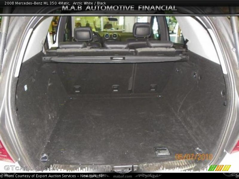 Arctic White / Black 2008 Mercedes-Benz ML 350 4Matic