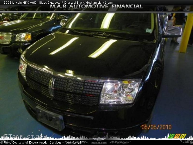 Black Clearcoat / Charcoal Black/Medium Light Stone 2008 Lincoln MKX AWD