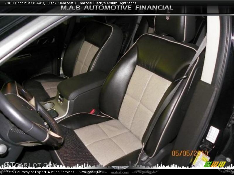 Black Clearcoat / Charcoal Black/Medium Light Stone 2008 Lincoln MKX AWD