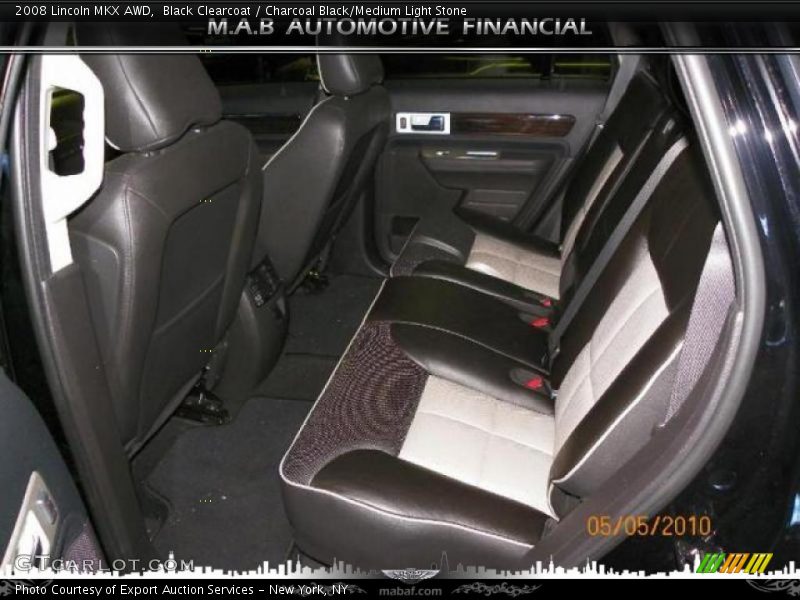 Black Clearcoat / Charcoal Black/Medium Light Stone 2008 Lincoln MKX AWD