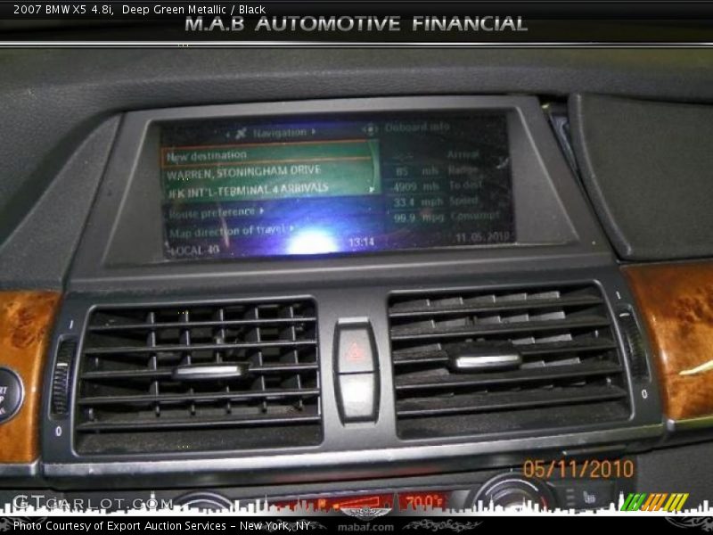 Deep Green Metallic / Black 2007 BMW X5 4.8i