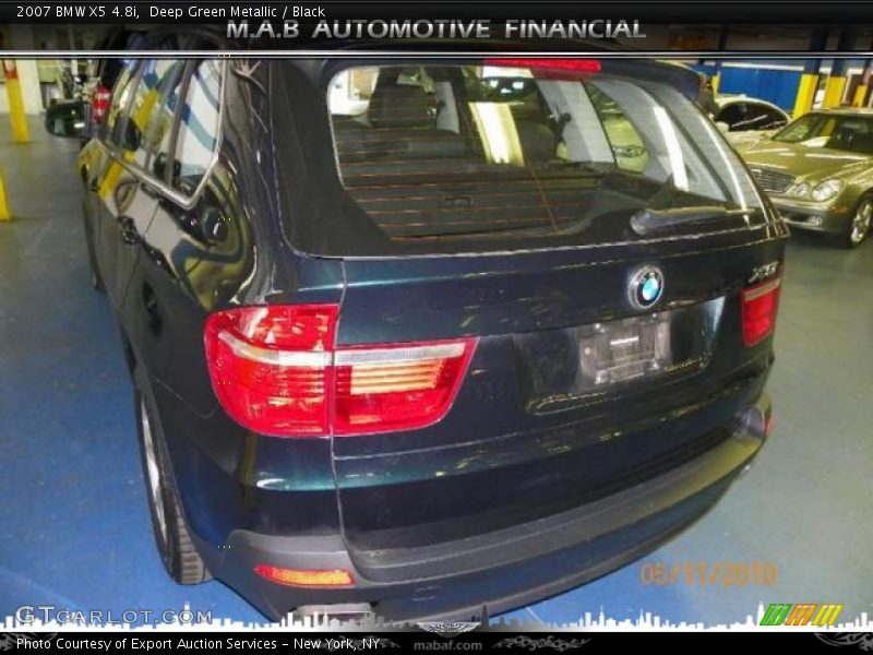 Deep Green Metallic / Black 2007 BMW X5 4.8i