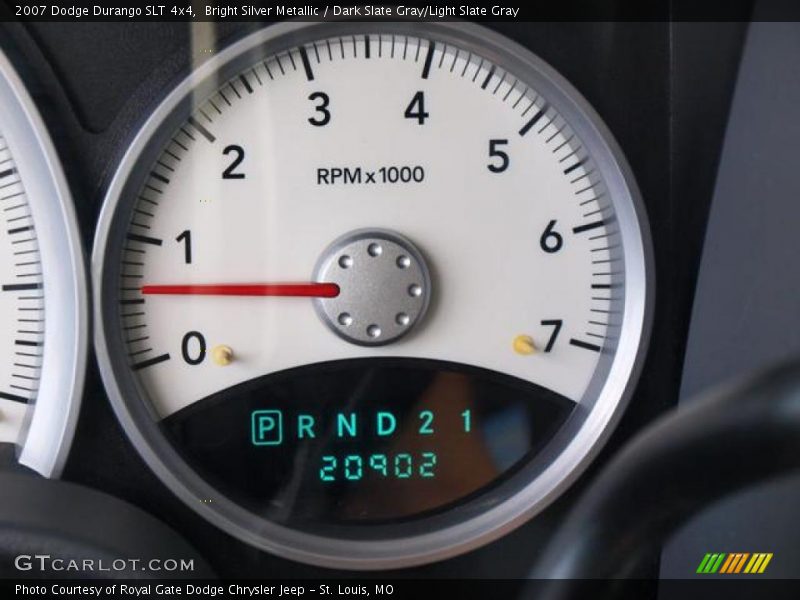 Bright Silver Metallic / Dark Slate Gray/Light Slate Gray 2007 Dodge Durango SLT 4x4