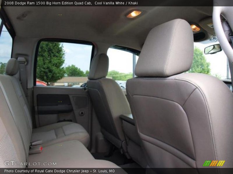 Cool Vanilla White / Khaki 2008 Dodge Ram 1500 Big Horn Edition Quad Cab