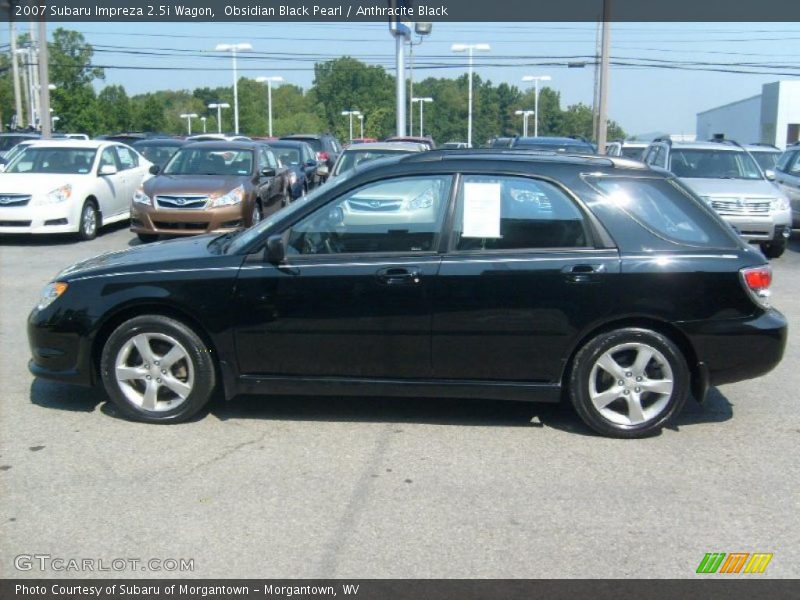 Obsidian Black Pearl / Anthracite Black 2007 Subaru Impreza 2.5i Wagon