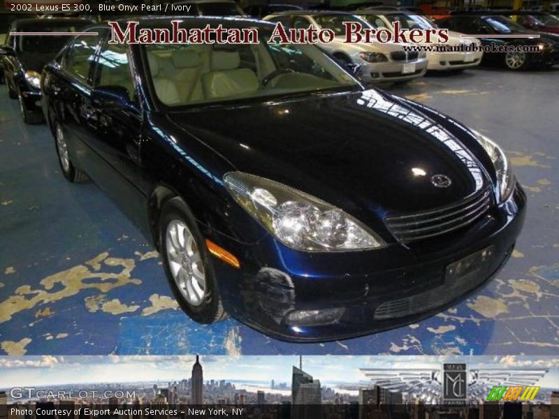 Blue Onyx Pearl / Ivory 2002 Lexus ES 300