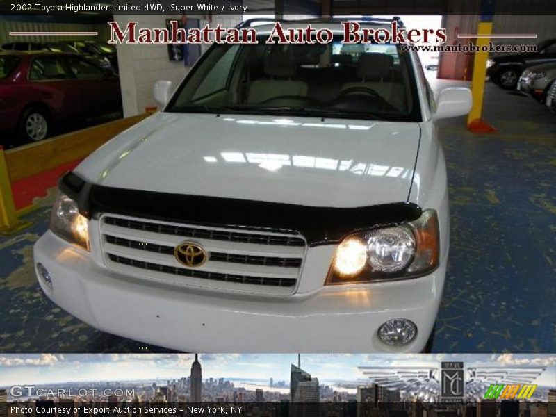 Super White / Ivory 2002 Toyota Highlander Limited 4WD