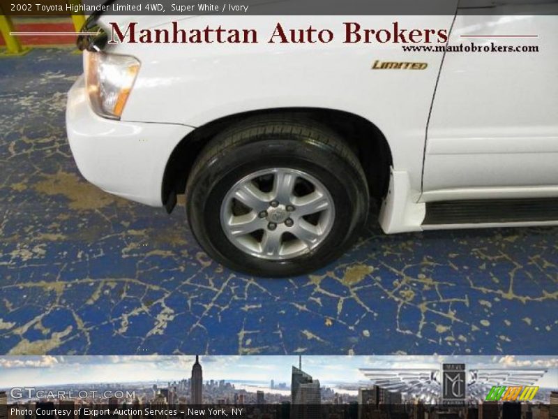 Super White / Ivory 2002 Toyota Highlander Limited 4WD