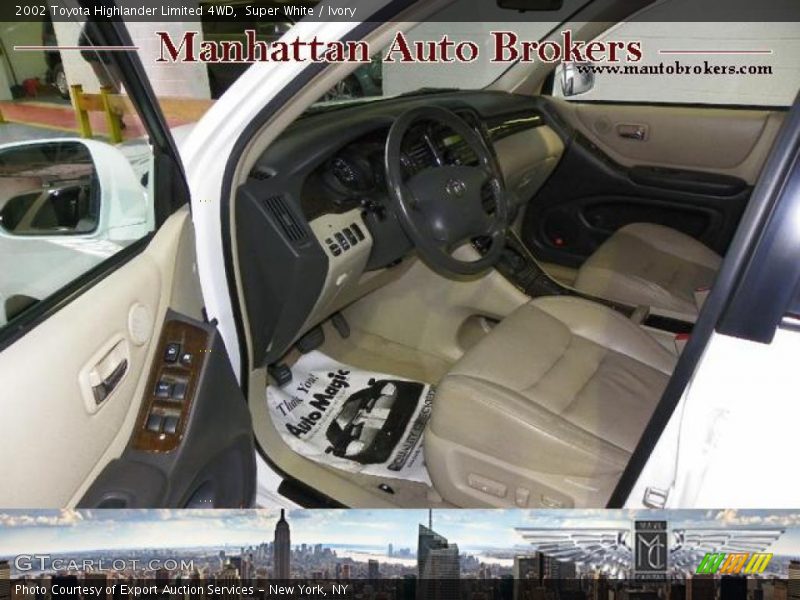 Super White / Ivory 2002 Toyota Highlander Limited 4WD