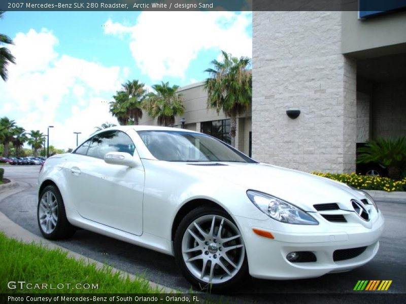 Arctic White / designo Sand 2007 Mercedes-Benz SLK 280 Roadster