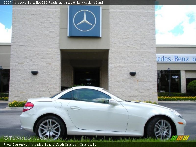 Arctic White / designo Sand 2007 Mercedes-Benz SLK 280 Roadster