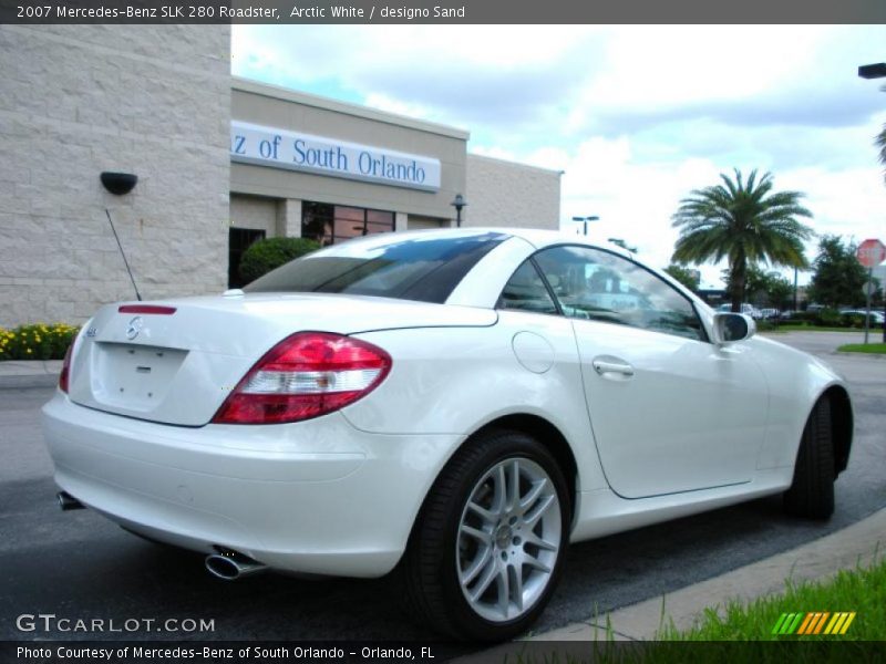 Arctic White / designo Sand 2007 Mercedes-Benz SLK 280 Roadster