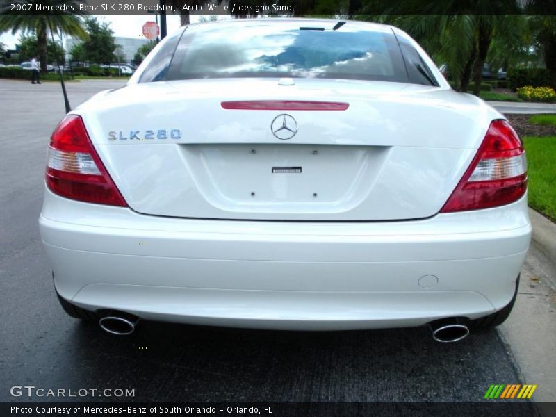 Arctic White / designo Sand 2007 Mercedes-Benz SLK 280 Roadster