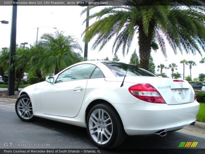 Arctic White / designo Sand 2007 Mercedes-Benz SLK 280 Roadster