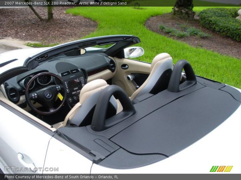 Arctic White / designo Sand 2007 Mercedes-Benz SLK 280 Roadster