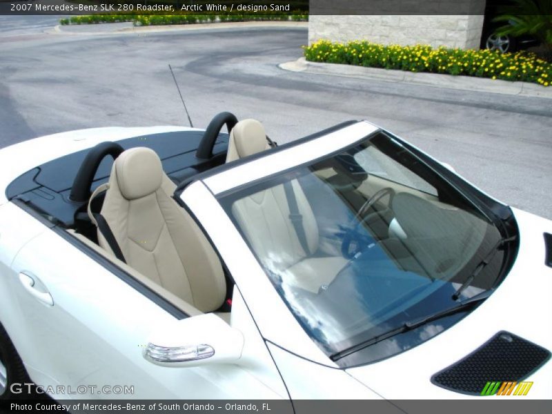 Arctic White / designo Sand 2007 Mercedes-Benz SLK 280 Roadster
