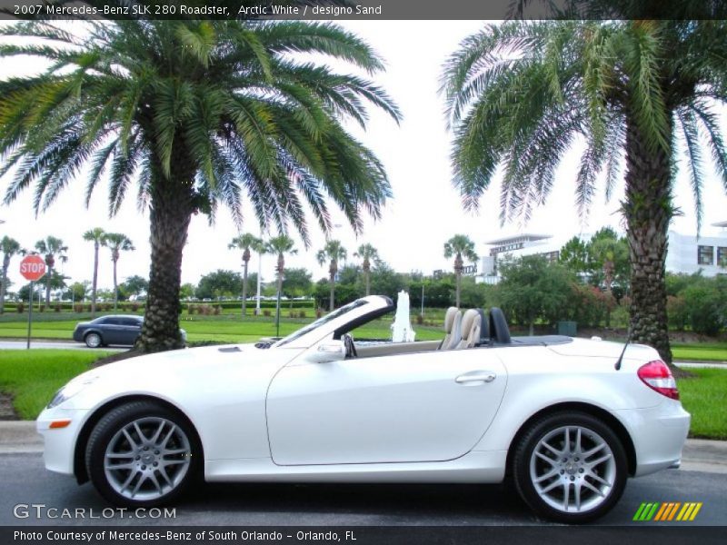 Arctic White / designo Sand 2007 Mercedes-Benz SLK 280 Roadster